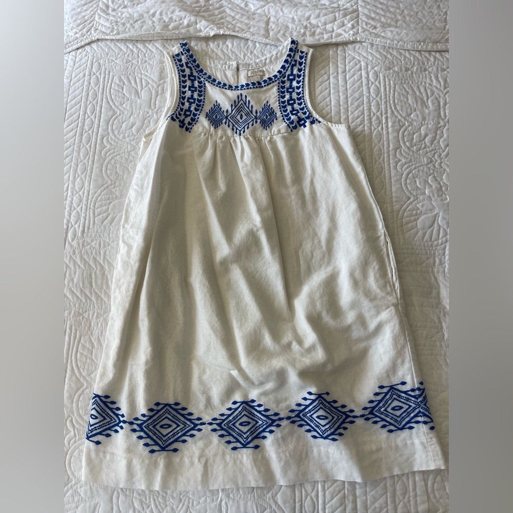 J. Crew Tank Embroidery Dress